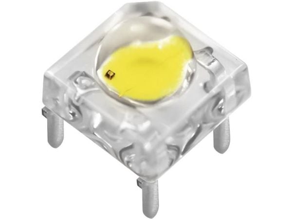 Nichia NSPBR70BSS LED med ledninger Blå Rektangulær 7,6 x 7,6 mm 100 ° 30 mA 3,4 V
