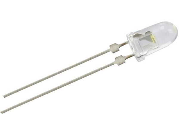 Nichia NSPU510CS UV-LED 375 nm 5 mm säteittäisellä johdolla varustettuna