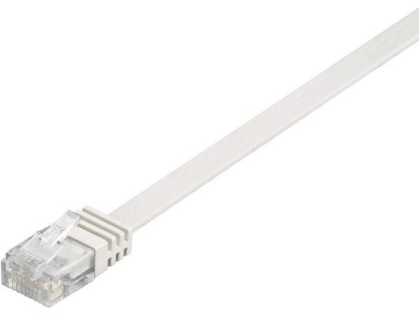 Goobay 95154, 5 m, Cat6, U/UTP (UTP), RJ-45, RJ-45, Hvit