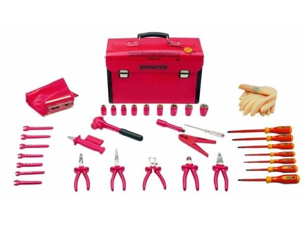 BERNSTEIN sikkerhetsverktøykoffert SAFETY 8100 VDE, med utstyr 35 deler 440 x 175 x 310 mm
