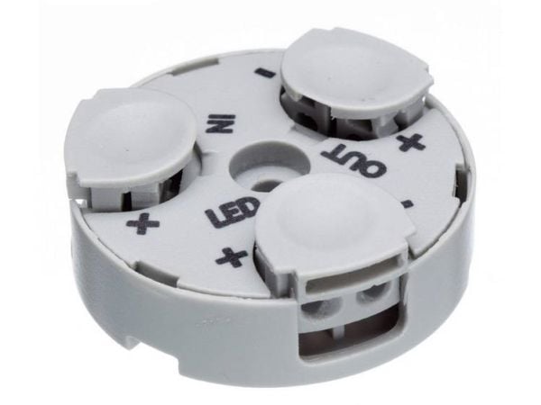 Adels-Contact 601103 LED 3050 Jakelurasia joustava: 0,34-0,5 mm² tappi: 0,34-0,5 mm² napaluku: 2 1 kpl Vaaleanharmaa