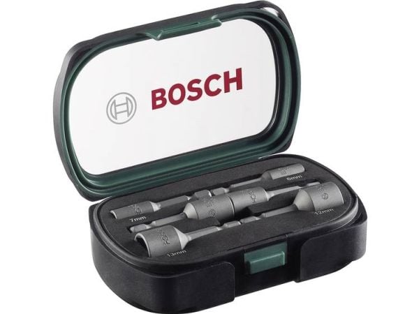 Bosch - Koppnøkkelsett - 6 deler - 6 mm, 7 mm, 8 mm, 10 mm, 12 mm, 13 mm - heksagonal - lengde: 50 mm