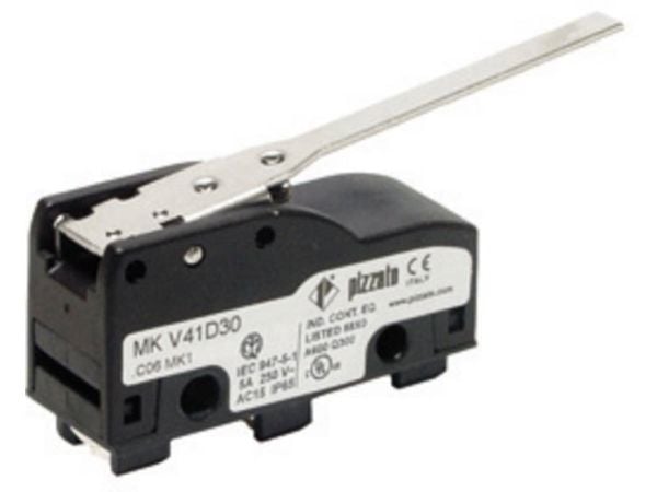 Elektrisk mat Mikrokontakt MKV11D30 250 V/AC 6 A IP40 Tastende 10 st