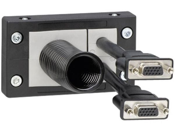 Icotek KEL 10/3 kabelinföringslist i polyamid svart (1 st.)