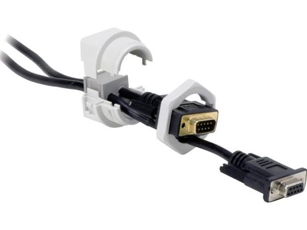 Icotek KVT 32 SUB-D9 Kabelgennemføring kan deles Grå 1 stk