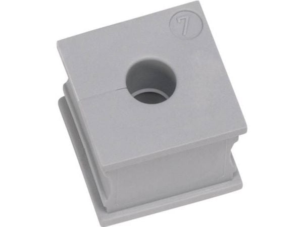 Icotek KT 2 Kabelgennemføring slidset Klemme-diameter (max.) 3 mm Elastomeeri Grå 1 stk