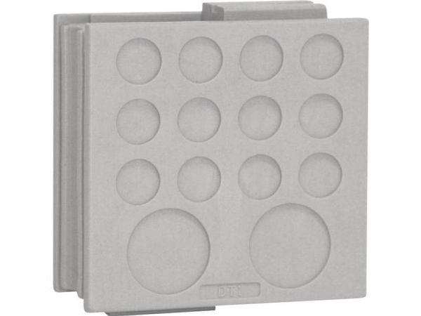 Icotek DT 1 Kabelgennemføring Klemme-halkaisija (max.) 12,2 mm Elastomeeri Grå 1 stk