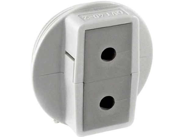 Icotek QVT 40/2 Kabelgennemføring kan deles Polykarbonat Grå 1 stk