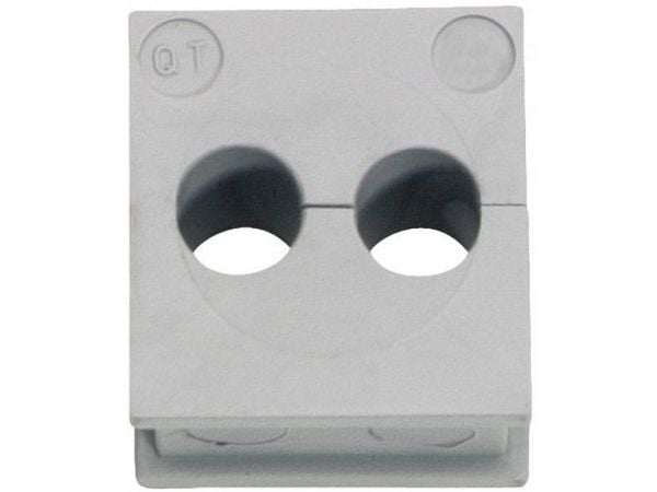 Icotek QT 2/4 Kabelgennemføring Klemme-diameter (max.) 4 mm Elastomeeri Grå 1 stk