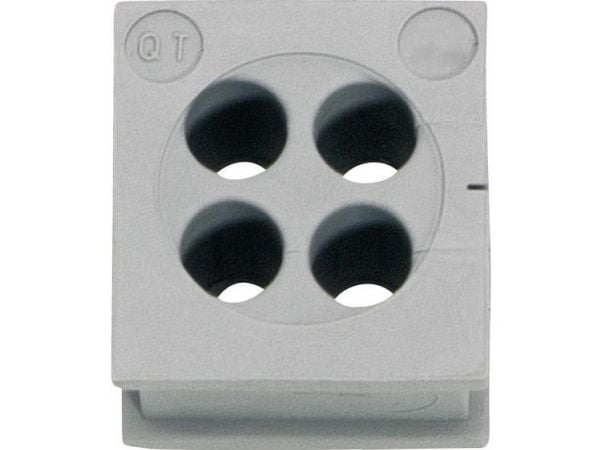 Icotek QT 4/5 Kabelgennemføring Klemme-diameter (max.) 5 mm Elastomeeri Grå 1 stk