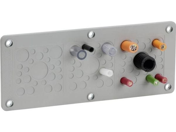 Icotek KEL-DPZ-KL 72 Kaapelin sisääntulo Liittimen halkaisija (max.) 22 mm Teräslevy, elastomeeri 1 kpl
