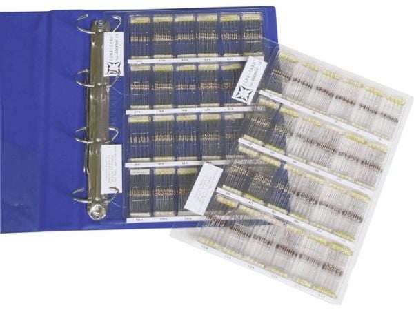 NOVA by Linecard COCFR-01 Hiilipäällysteinen vastusvalikoima aksiaalijohdolla 0207 0,25 W 5 % 1 sarja 1 sarja