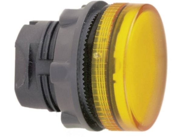 Harmony signallampehoved i plast for LED med linse i orange farve