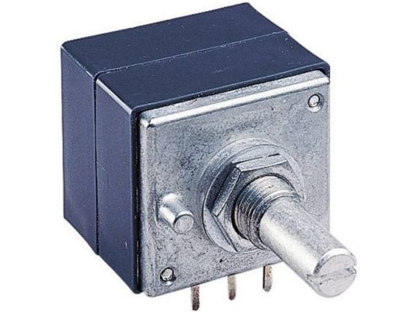 ALPS RK27112-F25-C0-A203 Pyörivä potentiometri pölytiivis Stereo 0,05 W 50 kΩ 1 kpl