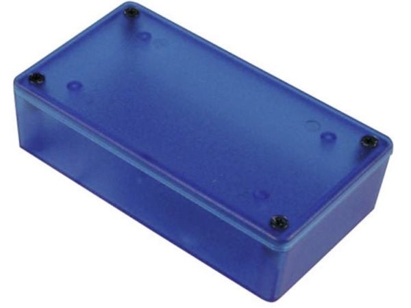 Hammond Electronics 1591XXMTBU universalkabinett 85 x 56 x 25 ABS blå (transparent), 1 stk