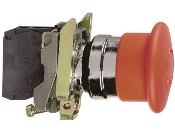 Schneider Electric XB4BS8445, Painikekytkin, Punainen, IP69K, LROS CSA GL DNV BV UL RINA, 600 V, 40 mm