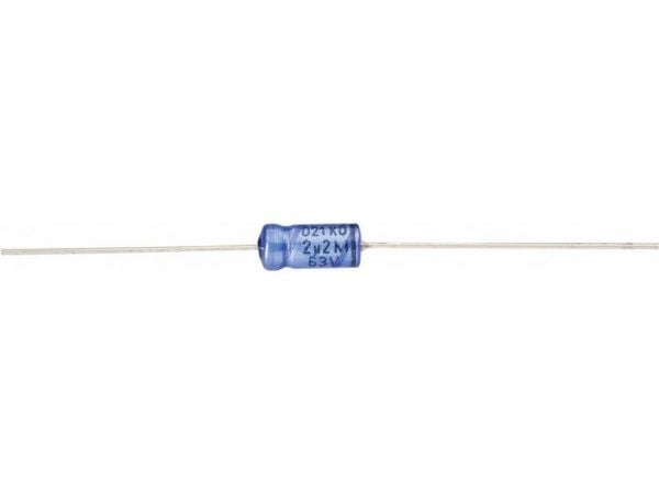 Vishay 2222 021 37101, Variabel kondensator, Aluminium, Volum, Sylindriske, Blå, 100000 nF