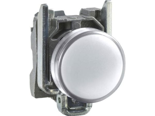 Schneider Electric XB4BVB1, Valkoinen, IP66, CSA, 24 V, 2,2 cm