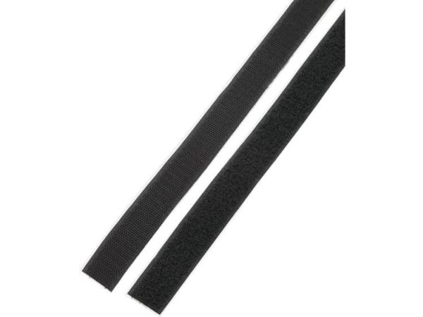 Basetech STD-LH25/1M Burrebånd til fastlimning Burrebånd statisk loop del (L x B) 1000 mm x 25 mm Sort 1 Paar