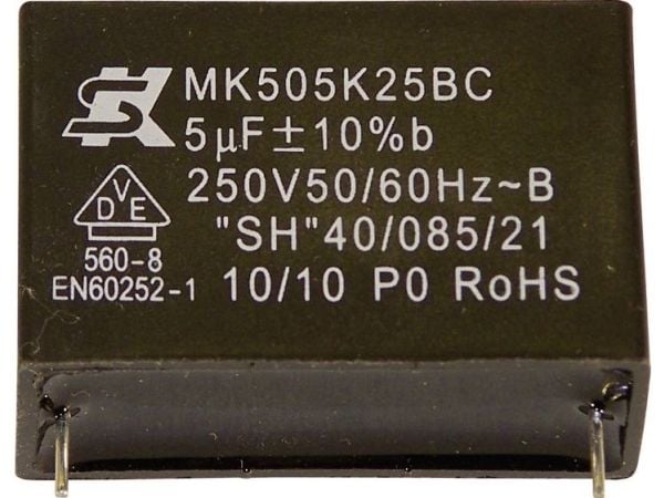 Seika MK450K684 radial foliekondensator 0,68 µF 450 V 10% 27,5 mm (Ø x H) 20 mm x 11 mm (1 stk)
