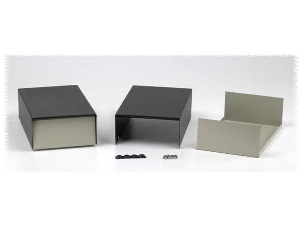 Hammond Electronics 1454DD Instrumentskap 132 x 149 x 70 Steel Grey, Black 1 stk