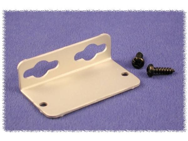 Hammond Electronics 1455LFBK Seinäkiinnike Alumiini Musta 1 pari