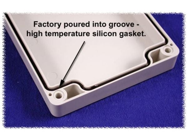 Hammond Electronics 1554EGASKET Tætning Silikone Sort 2 stk 2 stk