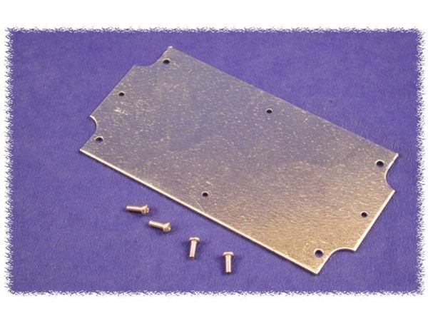 Hammond Electronics 1554RPL Asennuslevy (L x S x K) 151 x 147 x 1 mm Teräslevy Luonto 1 kpl