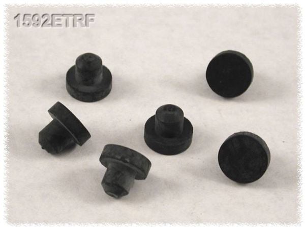 Hammond Electronics 1592ETRF kabinettføtter sort (1 stk)