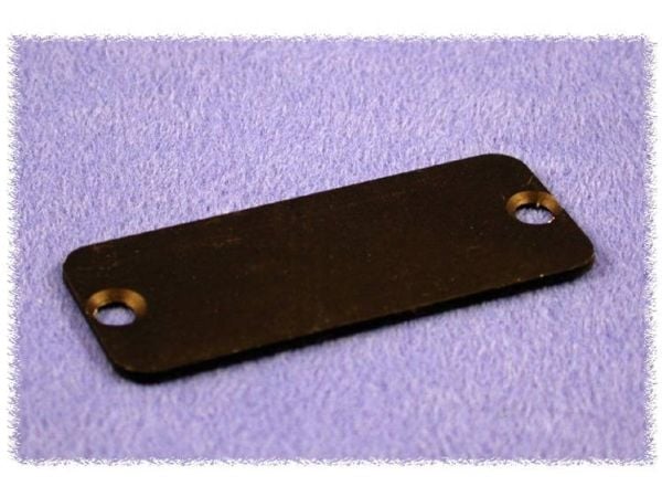 Hammond Electronics 1455KALBK-10 endplate (L x B x H) 1,5 x 78 x 43 mm aluminium sort 10 stk