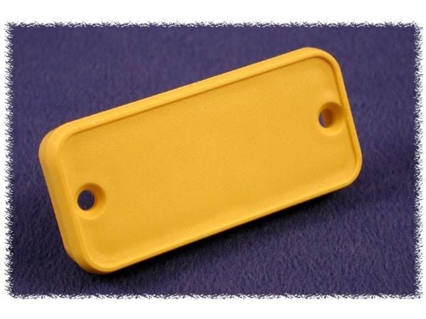 Hammond Electronics 1455PPLY-10 1455PPLY-10 Päätylevy (L x S x K) 8 x 120,5 x 30,5 mm ABS Keltainen 10 kpl