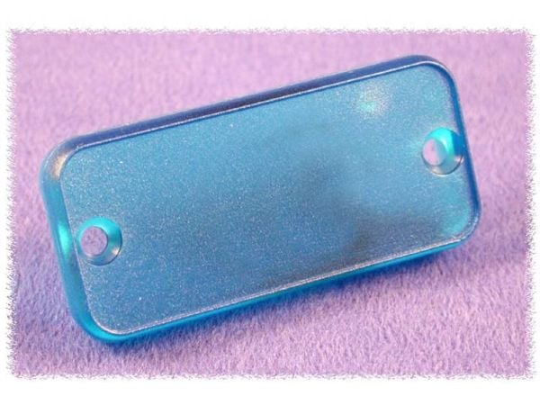 Hammond Electronics 1455TPLTBU-10 endplate (L x B x H) 8 x 160 x 51,5 mm ABS blå (transparent), 10 stk