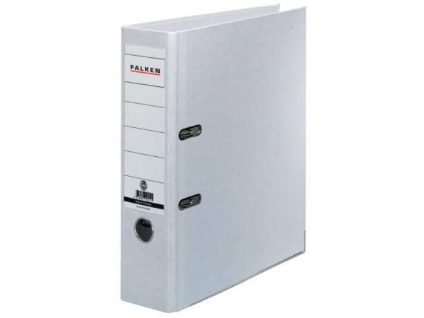 Falken mappe Recycolor A4 ryggbredde 80 mm hvit 2 bøyler 11285897
