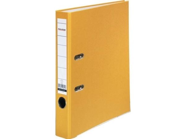 Falken mappe PP-Color A4 ryggbredde: 50 mm gul 2 bøyle 9984139