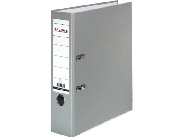 Falken mappe PP-Color A4 ryggbredde 80 mm grå 2 ringer 9984022