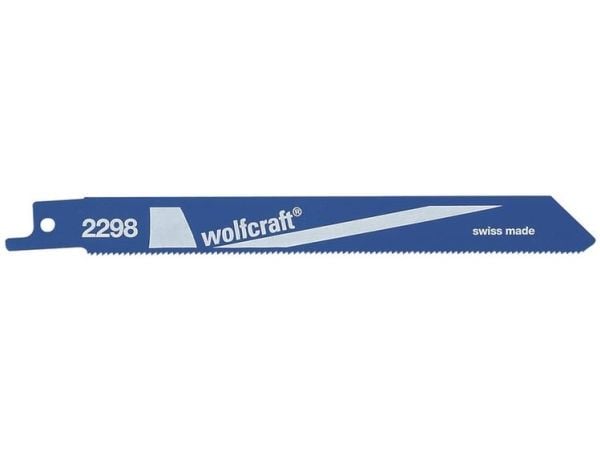 wolfcraft GmbH 2298000, Sabelsagblad, Stål, Bimetall, 1,4 mm, 15 cm, 2 stykker