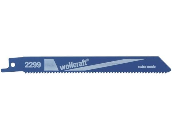 wolfcraft GmbH 2299000, Sabelsagblad, Ikke-jernholdig metall, Blad metall, Stål, Bimetall, 13 cm, 2,5 mm, 8 mm