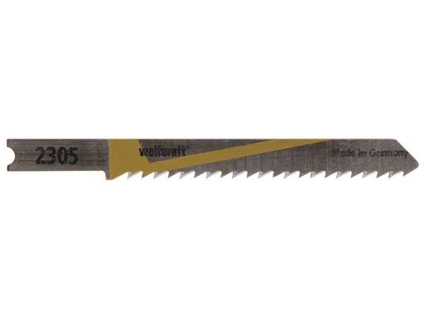 wolfcraft GmbH 4006885230507, Stikksagblad, Plast, Tre, High Carbon Steel (HCS), Grå, Gult, 6 cm, 2,5 mm