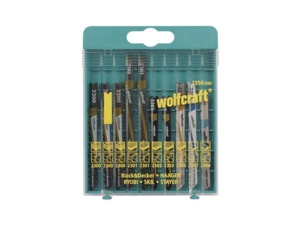 wolfcraft GmbH 2356000, Stiksagblad, Aluminium, Hardtre, Ikke-jernholdig metall, Parkett, Plast, Kryssfiner, Mykt tre, Stål, Høykarbonstål (HCS), H...
