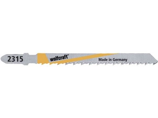 wolfcraft GmbH 2365000, Stikksagblad, Sponplate, Løvtre, Kjøkkenbenk, Plast, Høy-Hastighets Stål (HHS), 7,5 cm, 2,5 mm, 3 cm