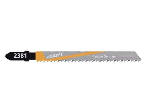 wolfcraft GmbH 2381000, Stikksagblad, Sponplate, MDF, Plast, Kryssfiner, Mykt tre, High Carbon Steel (HCS), 7,5 cm, 2,5 mm, 10 cm