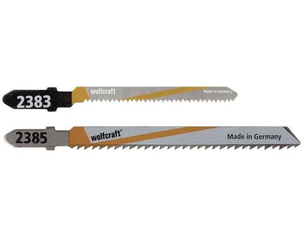 wolfcraft GmbH 2383100, Stikksagblad, Sponplate, Løvtre, Laminat, Parkett, Kryssfiner, Tre med spiker, 1,35 mm, 2,5 mm, 3 cm, 5 stykker