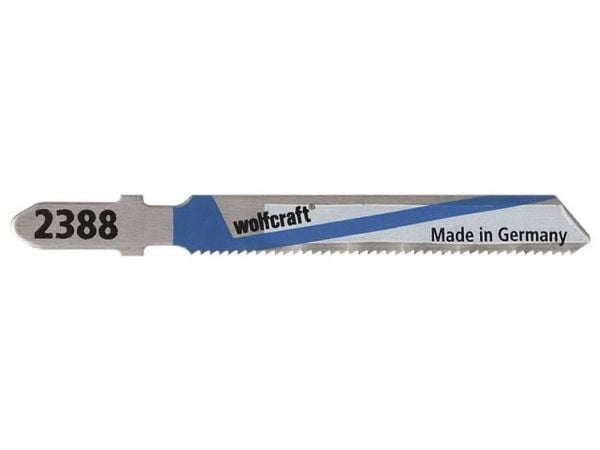 wolfcraft GmbH 2388000, Stikksagblad, Ikke-jernholdig metall, Rustfritt stål, Rustfri stålplate (tynn), Bimetall, 5 cm, 1,2 mm, 3 mm