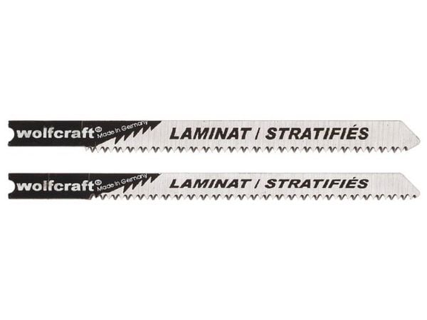 wolfcraft GmbH 2674000, Stikksagblad, Sponplate, Laminat, Parkett, High Carbon Steel (HCS), Rustfritt stål, 7,5 cm, 1,65 mm