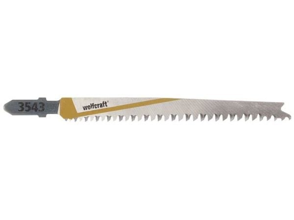 wolfcraft GmbH 4006885354302, Stikksagblad, Tre, High Carbon Steel (HCS), Grå, 9 cm, 2,8 mm