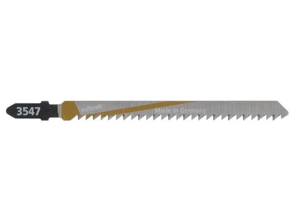 wolfcraft GmbH 4006885354708, Stikksagblad, Tre, High Carbon Steel (HCS), Grå, 9 cm, 3 mm