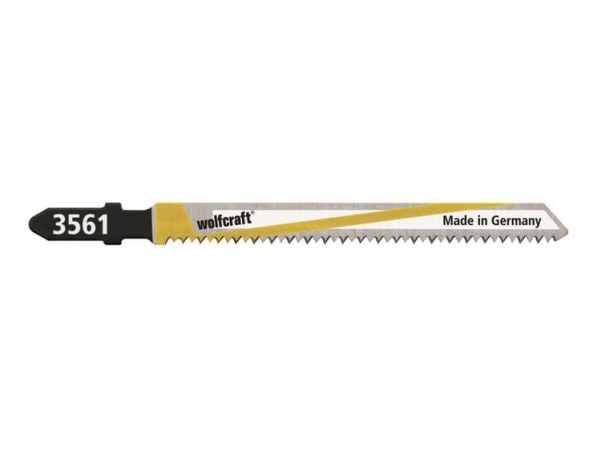 wolfcraft GmbH 3561000, Stikksagblad, Laminat, MDF, Parkett, Plast, Bimetall, Sort, Rustfritt stål, Hvit, Gult, 7,5 cm, 1,65 mm
