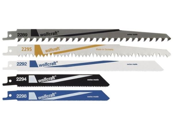 wolfcraft GmbH 3599000, Sabelsagblad, Aluminium, Støpejern, Ikke-jernholdig metall, Rør, Rustfri stålplate (tynn), Tre, Bimetall, 1,4 mm, 8,5 mm, 1...