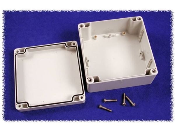 Hammond Electronics 1554N2GY Universalkabinet 120 x 120 x 60 Polykarbonat Grå 1 stk Hammond Electronics 1554N2GY Universalkabinet 120 x 120 x 60 Po...