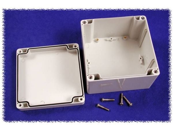 Hammond Electronics 1554P2GY Universalkabinet 120 x 120 x 80 Polykarbonat Grå 1 stk Hammond Electronics 1554P2GY Universalkabinet 120 x 120 x 80 Po...